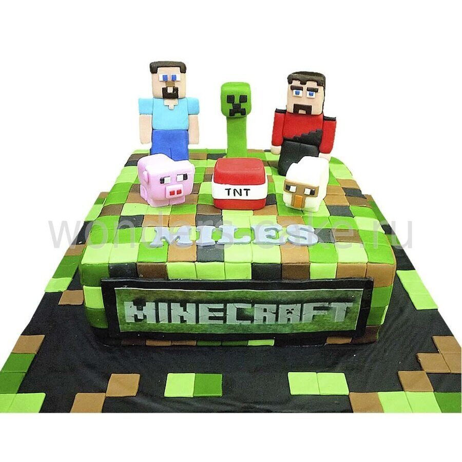 Торт Minecraft