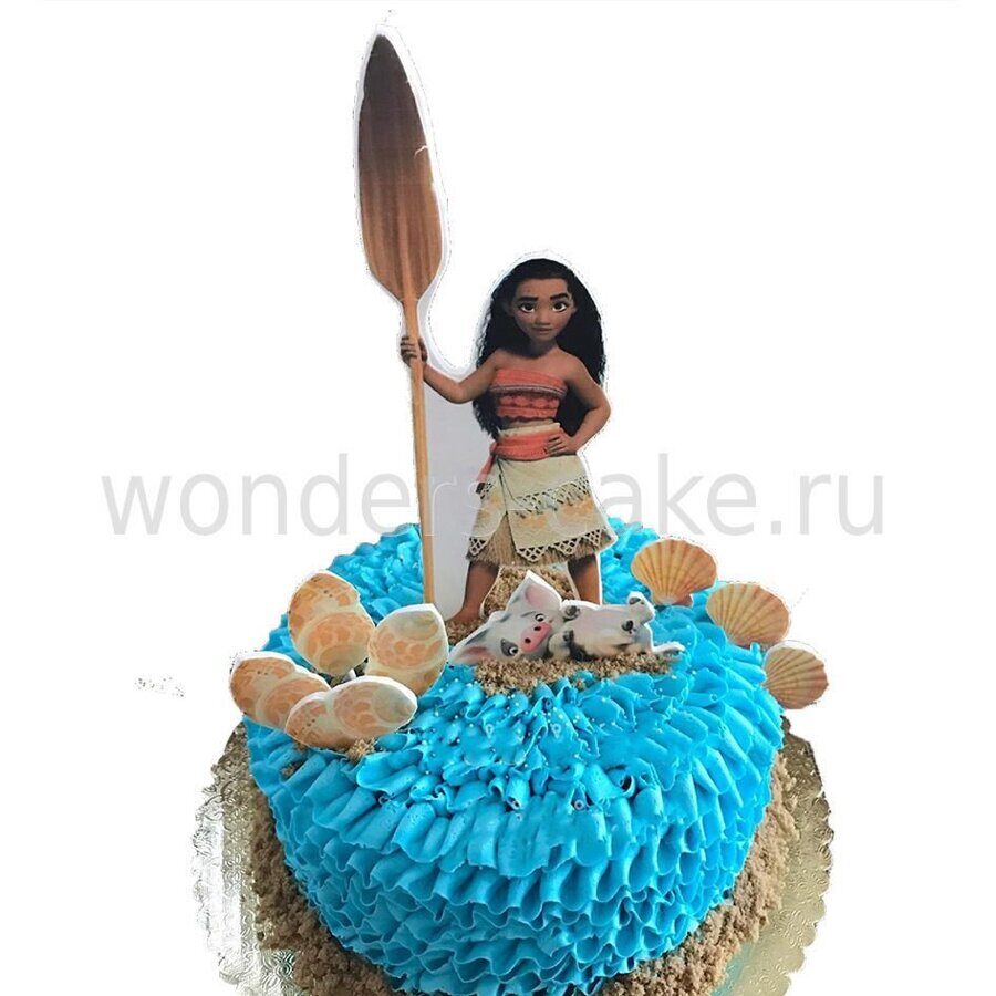 Торт с Моаной