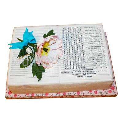 Торт на день учителя квадратный