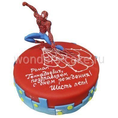 Торт В виде человека-паука (T8780)